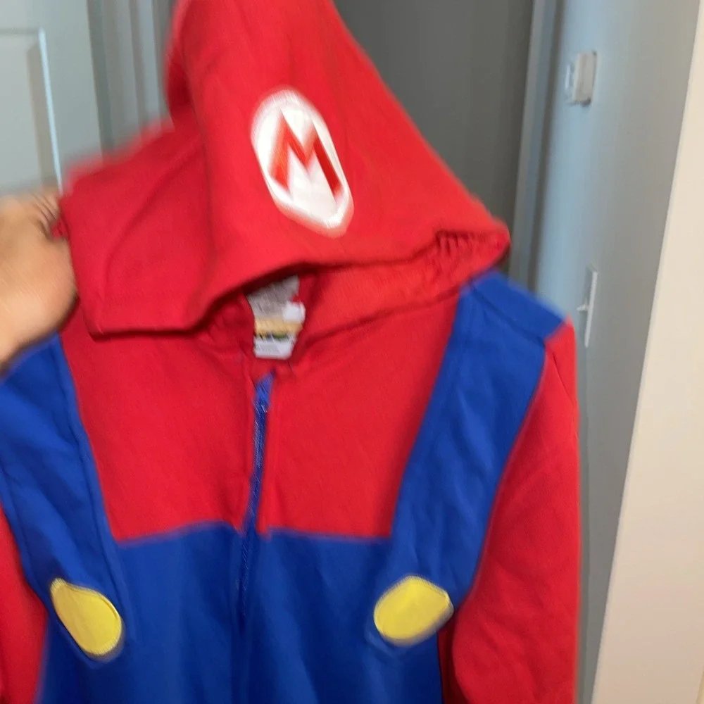 Nintendo Super Mario Bros OppoSuits Red Blue Costume Union JumpSuit Men's S/M